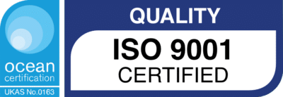 UKAS accredited ISO9001